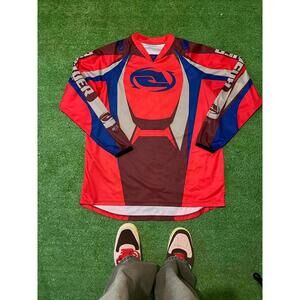 Answer Racing Motocross Jersey Red Blue Brown Long Sleeve